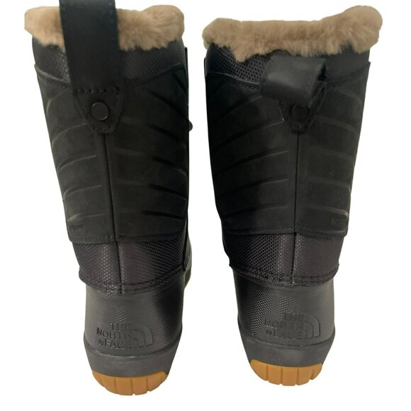 The North Face Waterproof Shellista IV Black Winter Boots Faux Fur Size 8 NEW - Picture 4 of 11